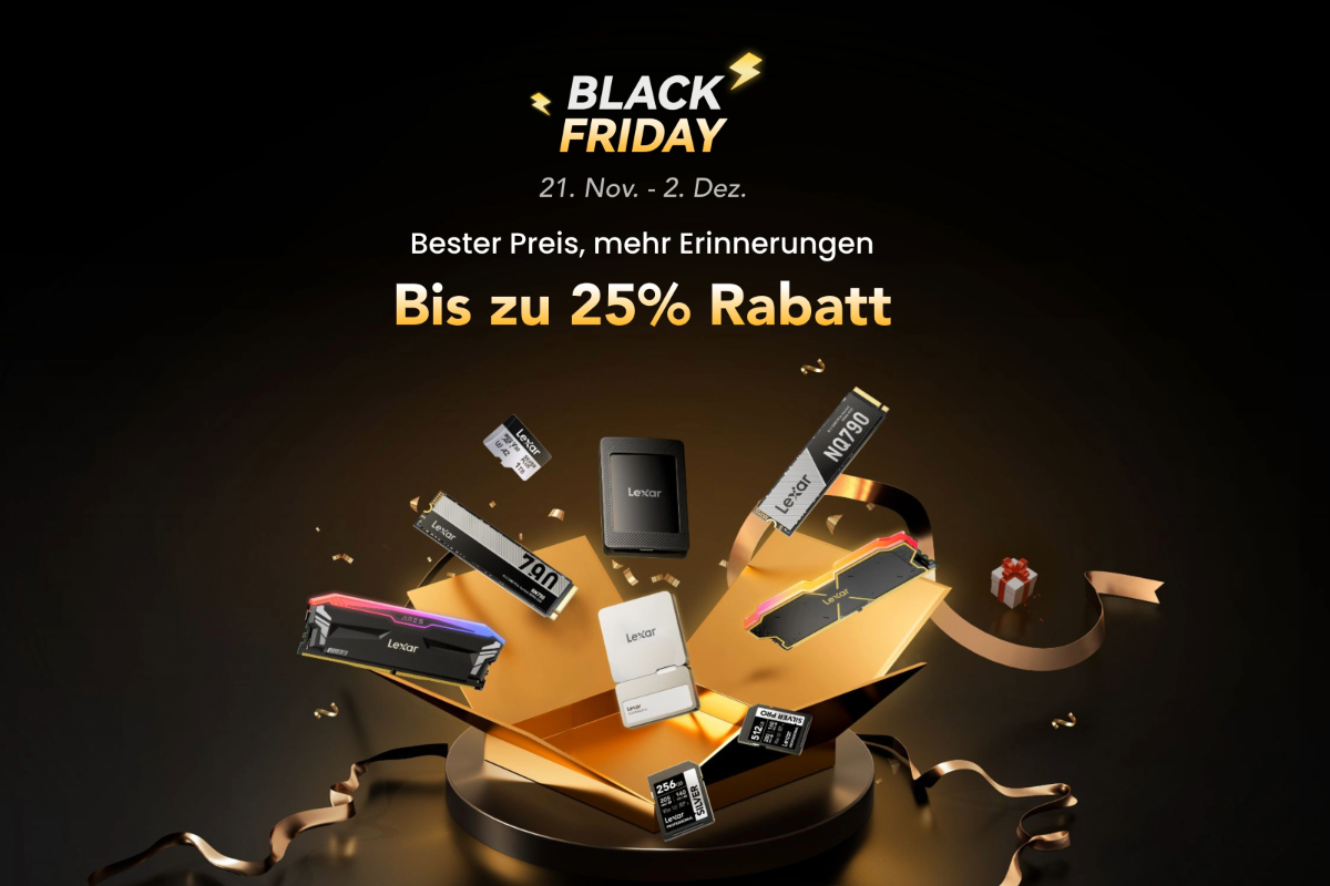 Image: Black Friday: 25 Prozent auf ausgewÃ¤hlte Produkte von Lexar sparen