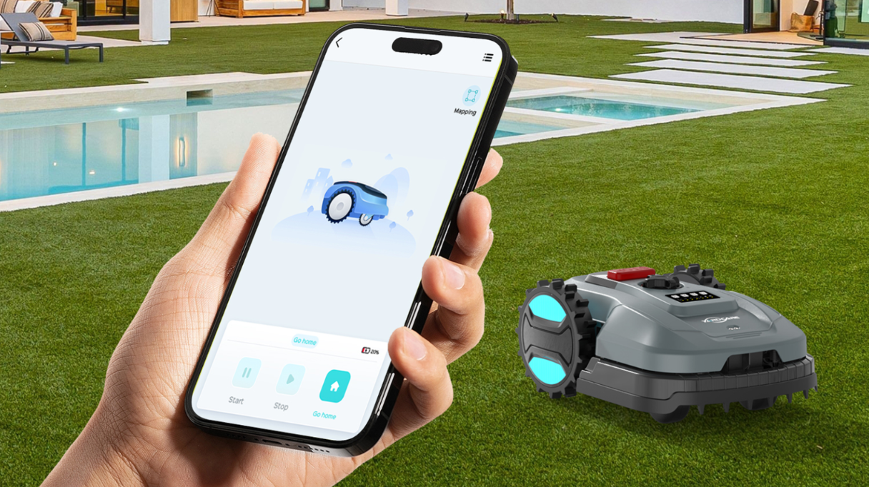 Image: Yardcare E400: GÃ¼nstiger MÃ¤hroboter mit Smartphone-Steuerung